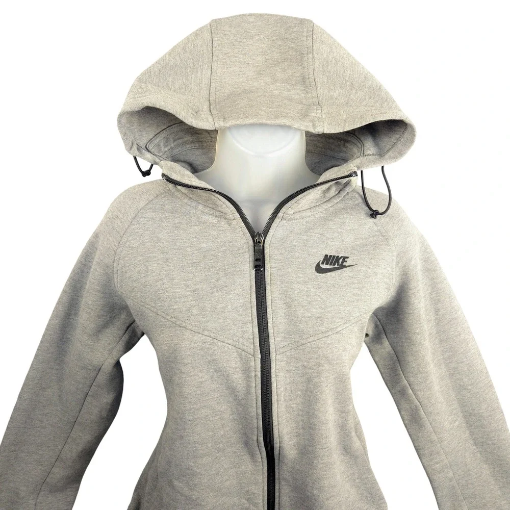 Nike Sportswear Tech Fleece Full Zip‎ Windrunner Grey 683794-091 Womens Large